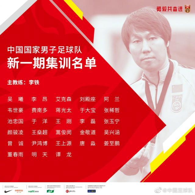 世界杯官方安装-国足集训名单：国安7人广州队6人 4归化球员入选